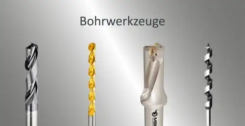 Qualitativ hochwertige Spiralbohrer, Zentrierbohrer, NC Anbohrer, Vollbohrer, Hochleistungsbohrer, uvm. Bohrwerkzeuge aus HSS-E und VHM sowie Wendeschneidplatten